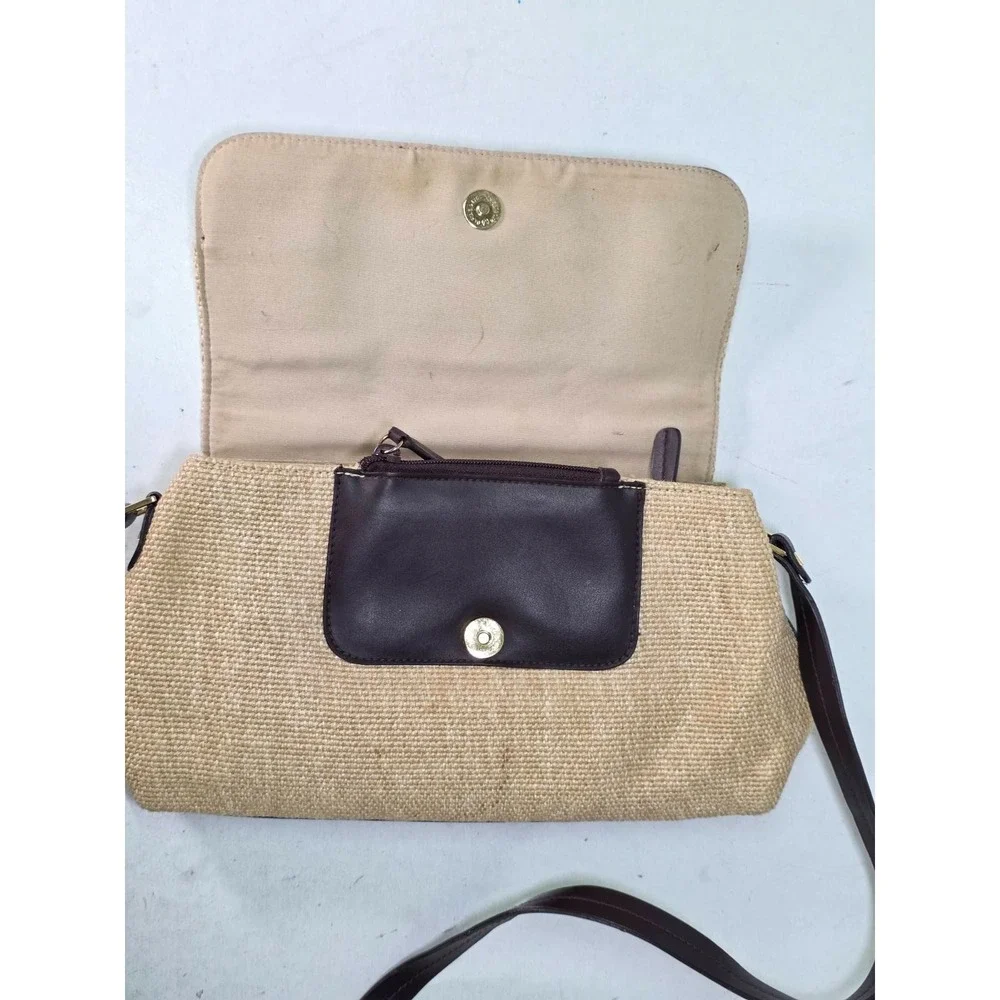 Etienne Aigner Vintage Straw Shoulder Bag Classic Crossbody Purse Rare
